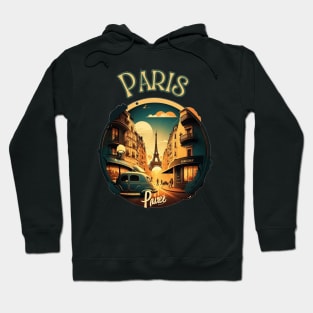 Paris France Travel Street Art - Retro Vintage Hoodie